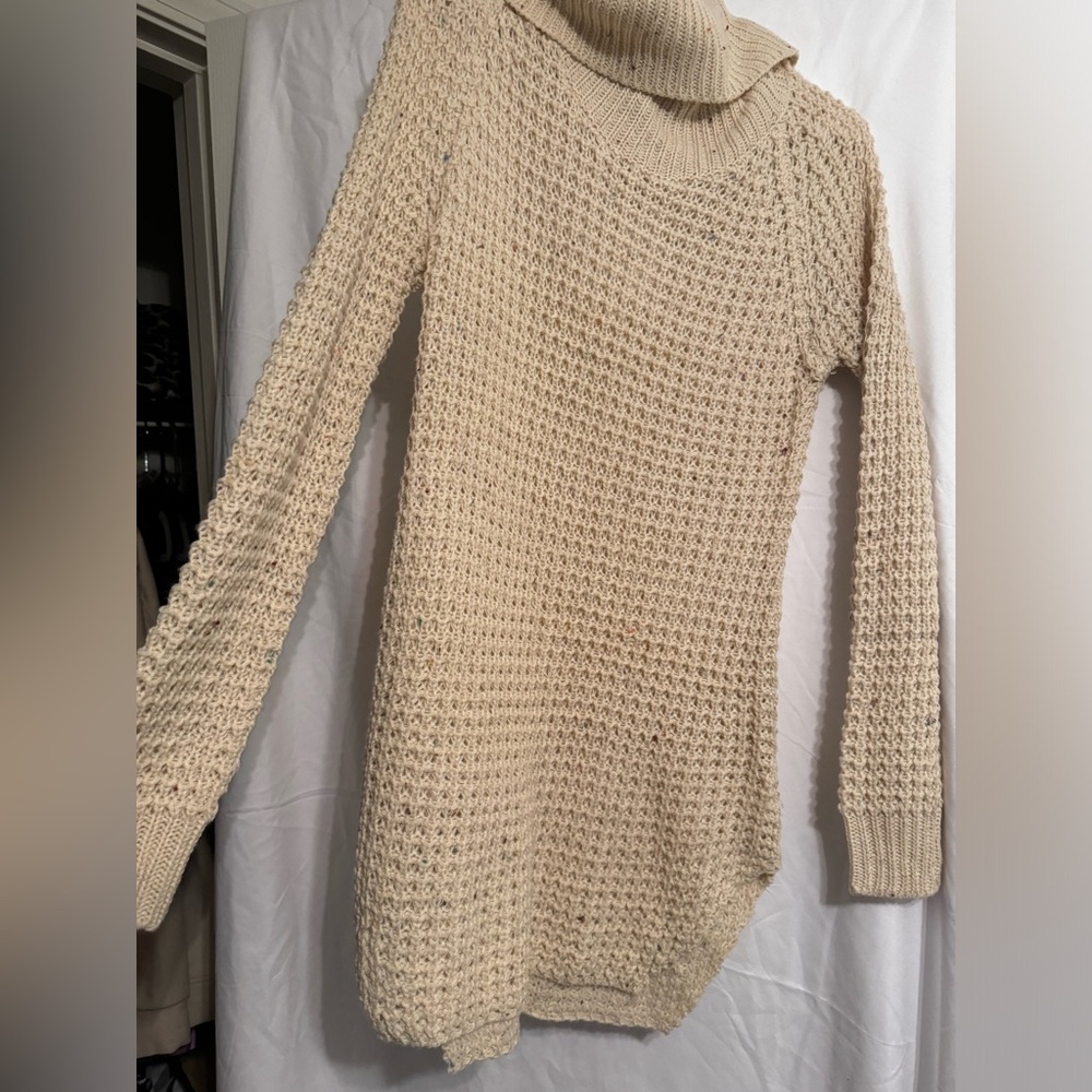 Cream turtle neck sweater